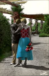 Tinted Couple Postcard