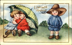 I Feel Awful Lonesome Children Postcard Postcard