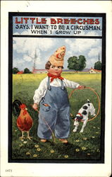 Little Breeches Boys Postcard Postcard