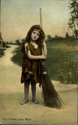 The Homeless Waif Children Postcard Postcard