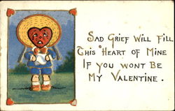 Sad Grief Children Postcard Postcard