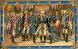 Washington Taking Leave Of His Officers President's Day Postcard Postcard