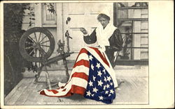 Betsy Ross Making The First United States Flag Postcard