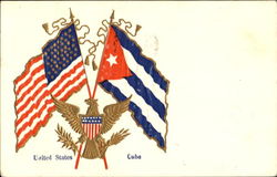 United States Cuba Patriotic Postcard Postcard