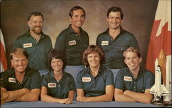 Space Shuttle Challenger 41-G Crewmembers, Johnson Space Center Postcard