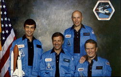 STS-6 Crew, Johnson Space Center Postcard