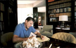 There's Always Plenty Of Work For A Presidential Candidate Ronald Reagan Postcard Postcard