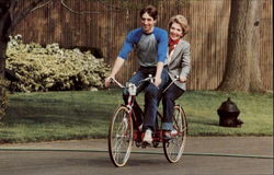 Ron Jr. And Mother Nancy Reagan Ronald Reagan Postcard Postcard