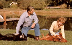 During A Thanksgiving Retreat At Their Beloved Rancho Del Cielo Postcard