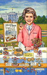 Nancy's Flower Sale Postcard