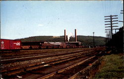 The Lehigh Valley Railroad Shops Postcard