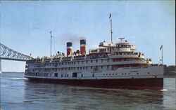 Bateau De Croisiere du Saguenay Saguenay Cruise Ship Postcard