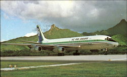 Air New Zealands DC-8 Aircraft Postcard Postcard