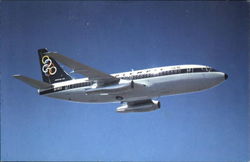 Olympic Airways Boeing 737-200 Aircraft Postcard Postcard