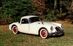 1959 MGA Sports coupe Postcard