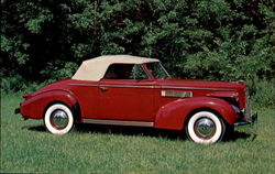 1939 Lasalle Model 39-50 Convertible Coupe Postcard