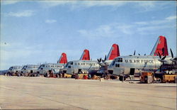 Hercules on the Flight Line at Lockheed's Postcard