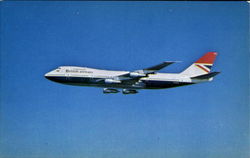 Boeing 747 In Flight Aircraft Postcard Postcard