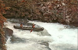 Whitewater Canoeing In The Smokies North Carolina Postcard Postcard