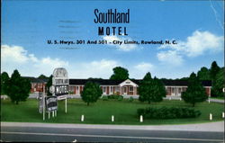 Southland Motel, U. S. Hwys 301 and 501 Postcard