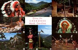 Greetings From Cherokee Postcard