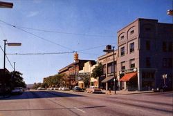 Main Street Looking South Hendersonville, NC Postcard Postcard