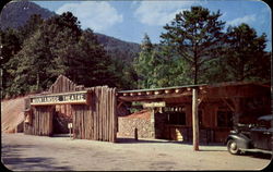 Entrance To Mountainside Theatre Cherokee, NC Postcard Postcard