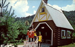 The Party House, Santa's Land Cherokee, NC Postcard Postcard