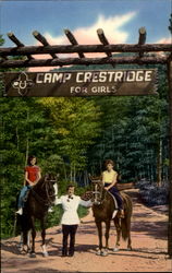 Entrance Camp Crestridge For Girls, Ridgecrest Baptist Assembly Postcard