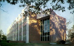 Minges Science Building, Campus of Lenoir Rhyne College Postcard