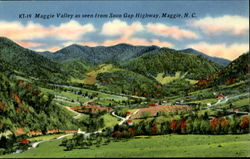 Maggie Valley As Seen From Soco Gap Highway North Carolina Postcard Postcard