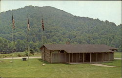 The Museum And Main Entrance Building To Vance Birthplace State Historic Site Postcard