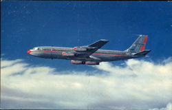 The 707 Jet Flagship Aircraft Postcard Postcard