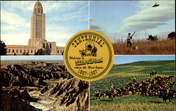 Centennial Nebraska Land 1867 - 1967 Postcard Postcard