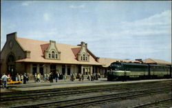 N. P. Depot Billings, MT Postcard Postcard