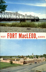 Visit Fort Macleod Alberta Canada Postcard Postcard