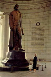 Thomas Jefferson Statue Washington, DC Washington DC Postcard Postcard