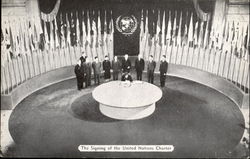 The Signing Of The United Nations Charter Postcard