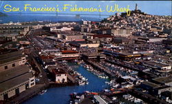 San Francisco's Fisherman's Wharf California Postcard Postcard