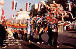 Chinese New Year Evanston, WY Postcard Postcard