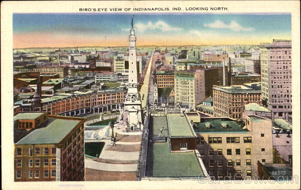 Bird's Eye View Of Indianapolis