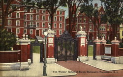 Van Wickle, Gates of Brown University Providence, RI Postcard Postcard