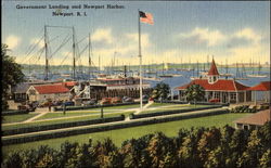 Government Landing And Newport Harbor Postcard