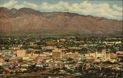 City Of Tucson Seen From A Mountain Postcard