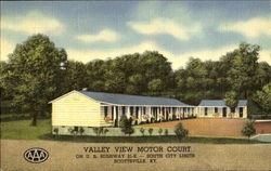 Valley View Motor Court, U. S. Highway 31-E Postcard