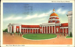 Section Of The Court Of States 1939 NY World's Fair Postcard Postcard