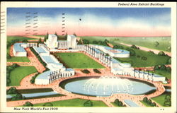 Federal Area Exhibit Buildings Postcard