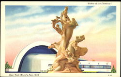 Riders Of The Elements 1939 NY World's Fair Postcard Postcard