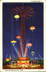 Parachute Jump Postcard