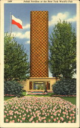 Polish Pavilion At The New York World's Fair 1939 NY World's Fair Postcard Postcard